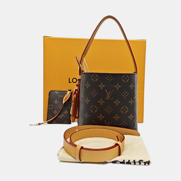 ALL IN Monogram Coated Canvas Brown