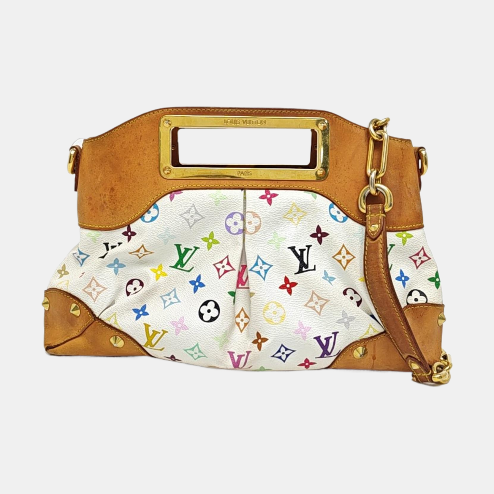 LV × TM JUDY MM Monogram Coated Canvas White
