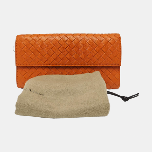 Lambskin Wallet Orange