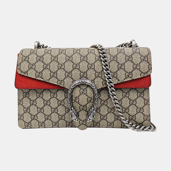 Dionysus Small Monogram Coated Canvas Black