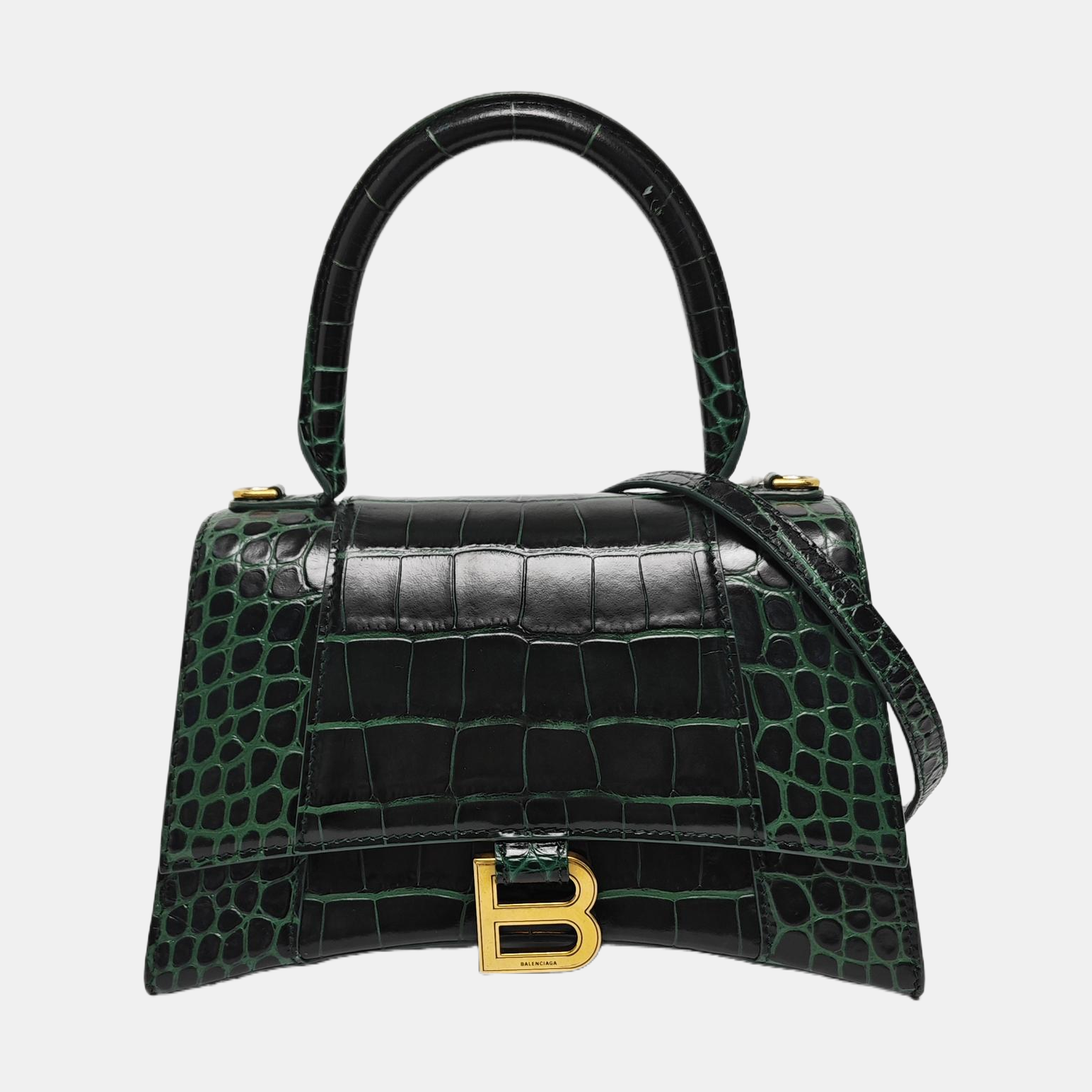 Hourglass S Calfskin Green