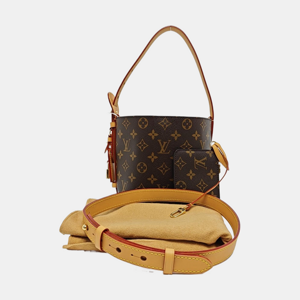 ALL IN BB Monogram Coated Canvas Brown