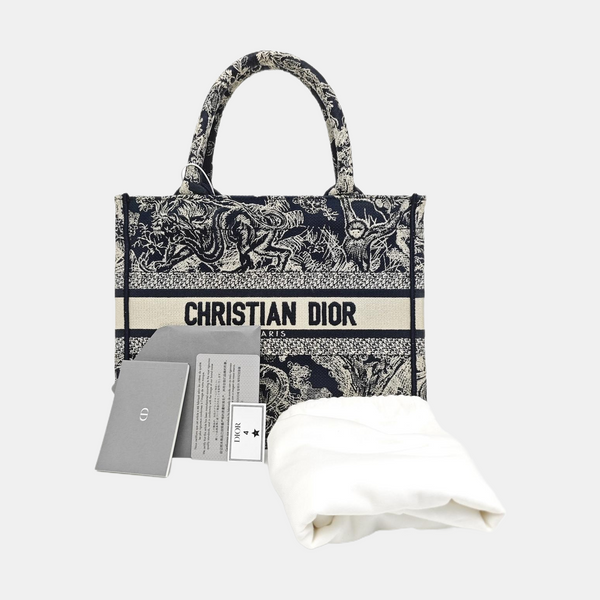 Book Tote Small Canvas Blue