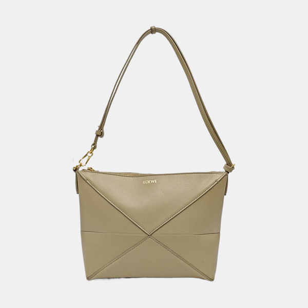 Puzzle Fold Mini Calfskin Green