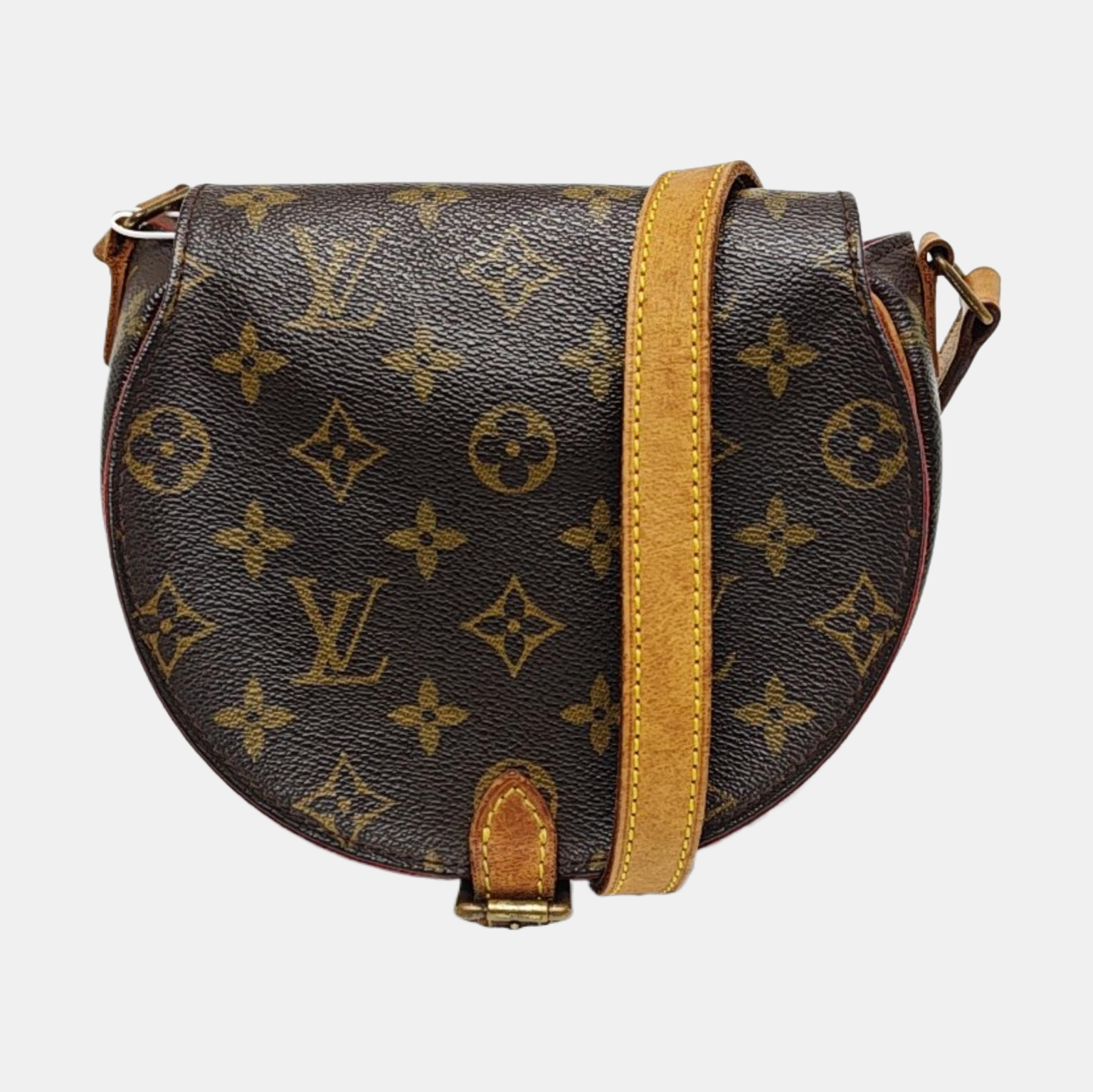 TAMBOURINE Monogram Coated Canvas Brown