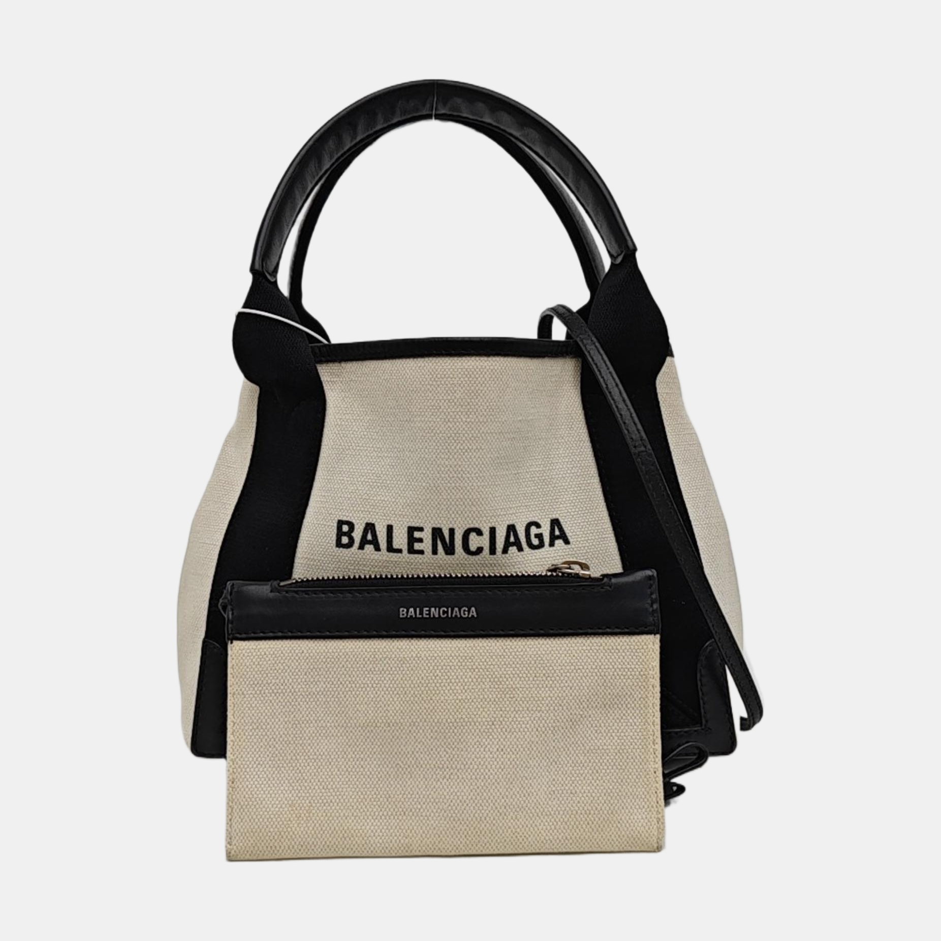 Navy Mini Canvas White
