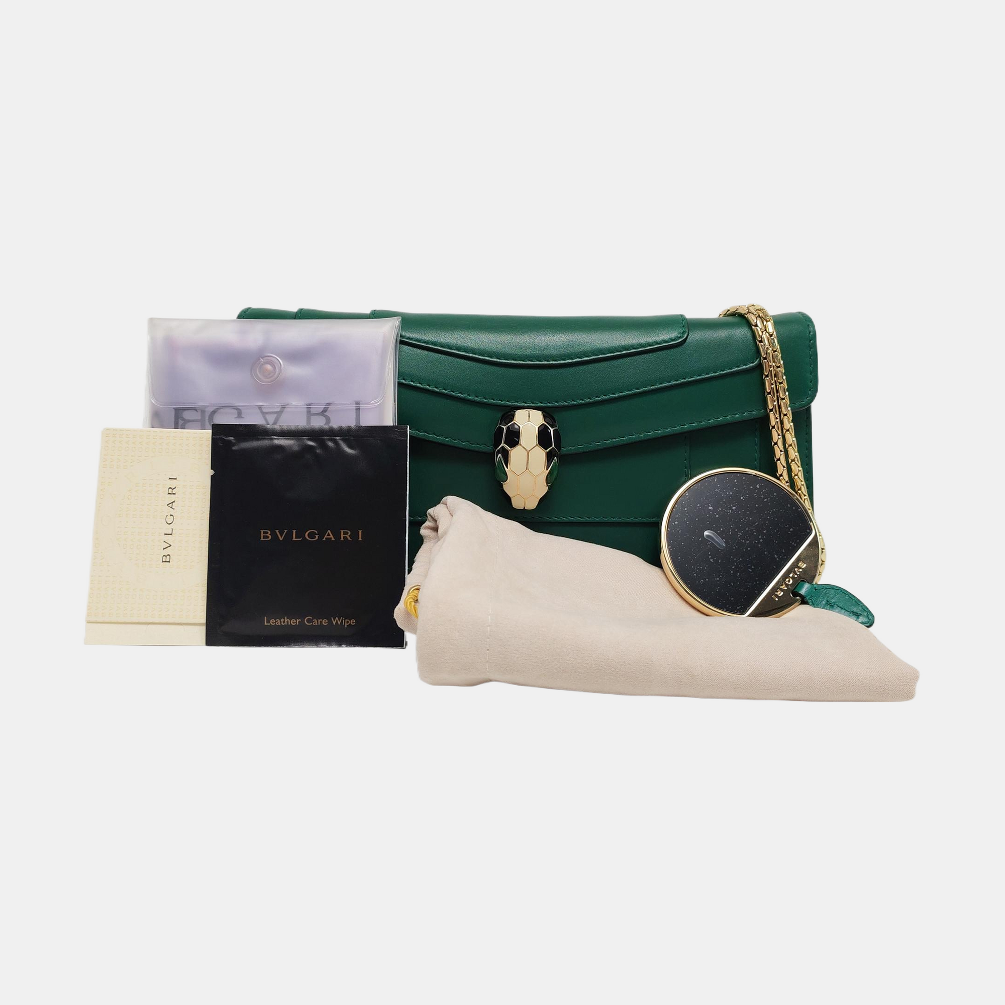 SERPENTI FOREVER Calfskin Green