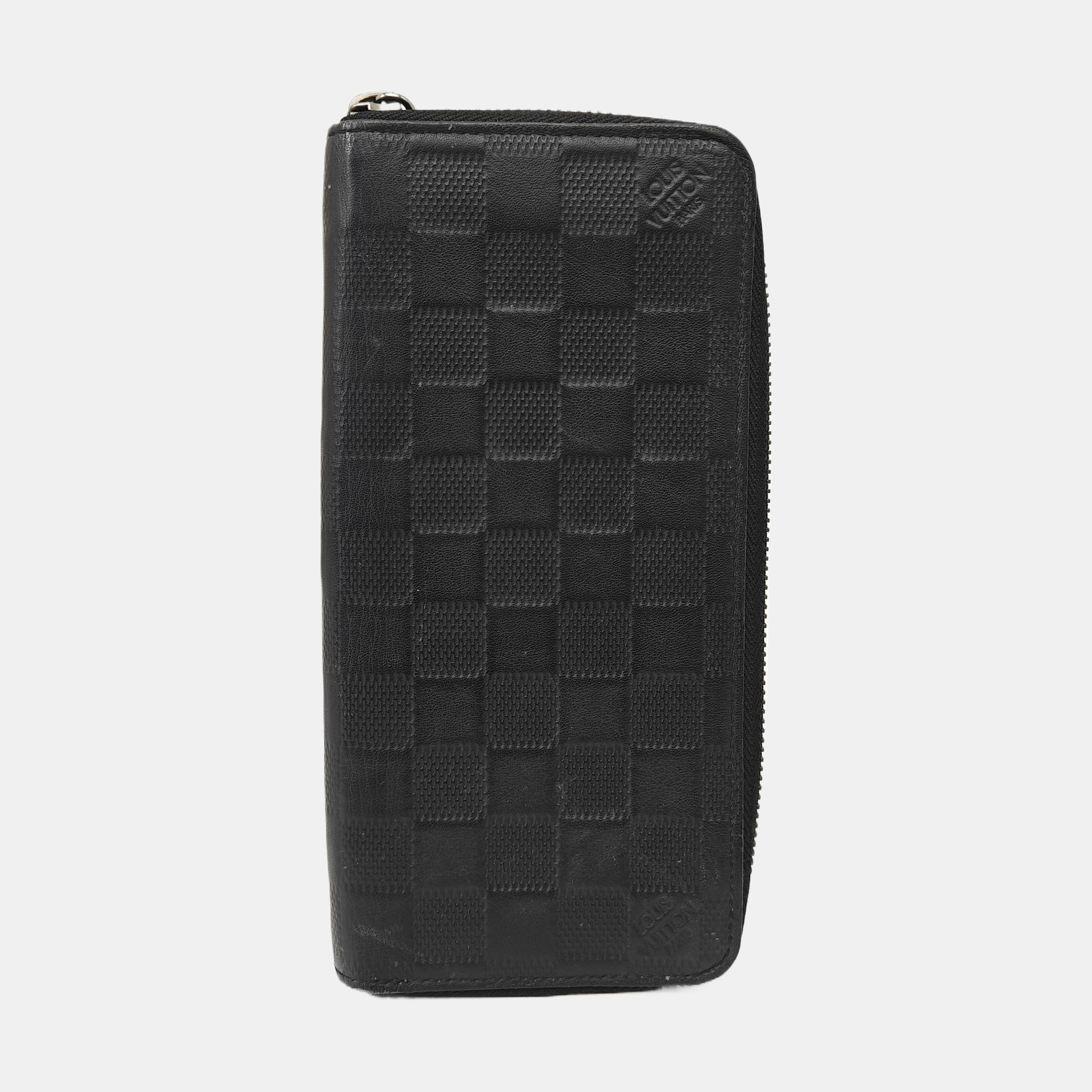 ZIPPY Damier Graphite Calfskin Black Wallet