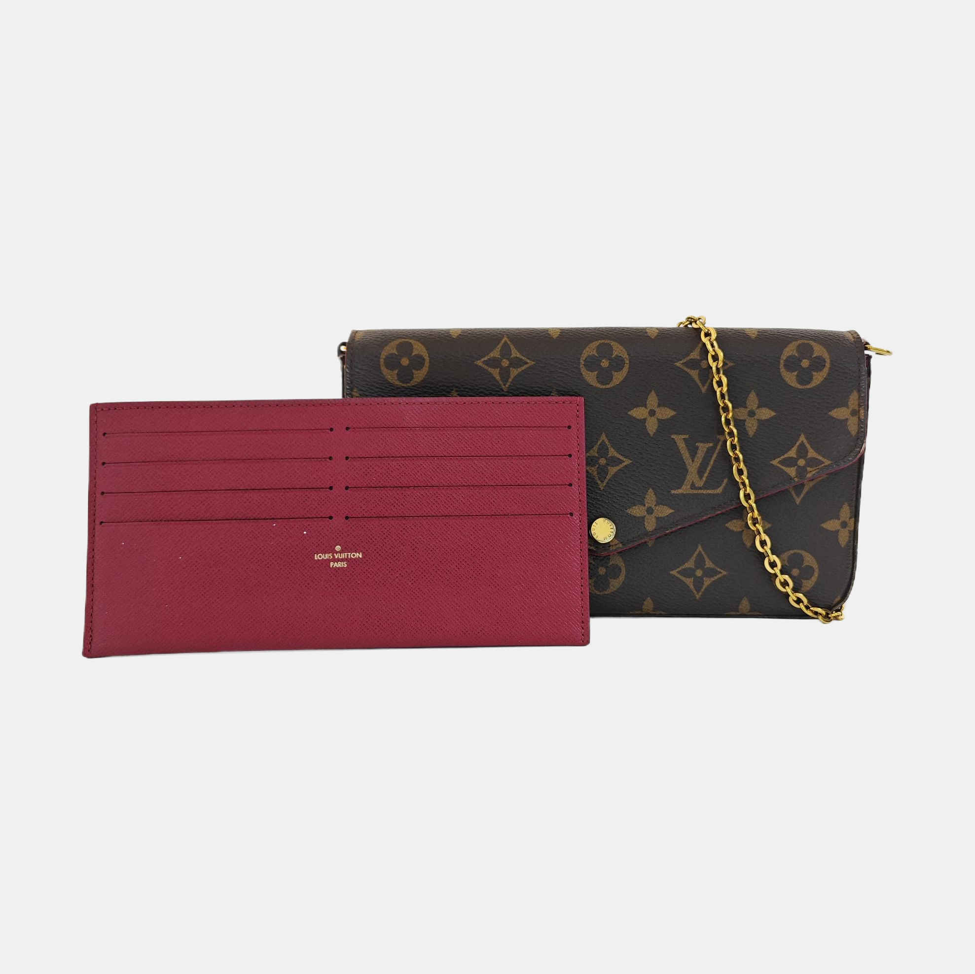 FÉLICIE Monogram Coated Canvas Brown