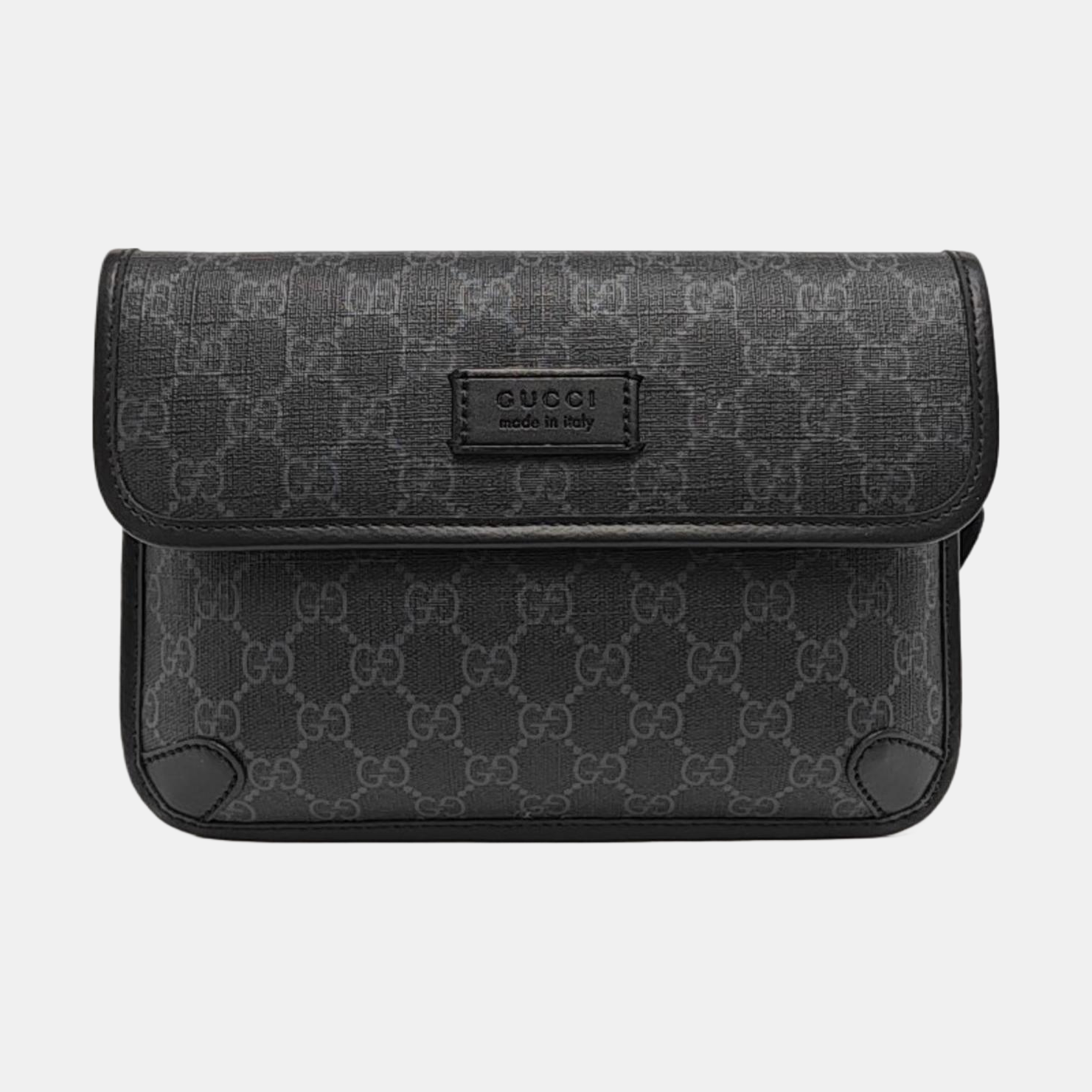 Neo Vintage Monogram Coated Canvas Black