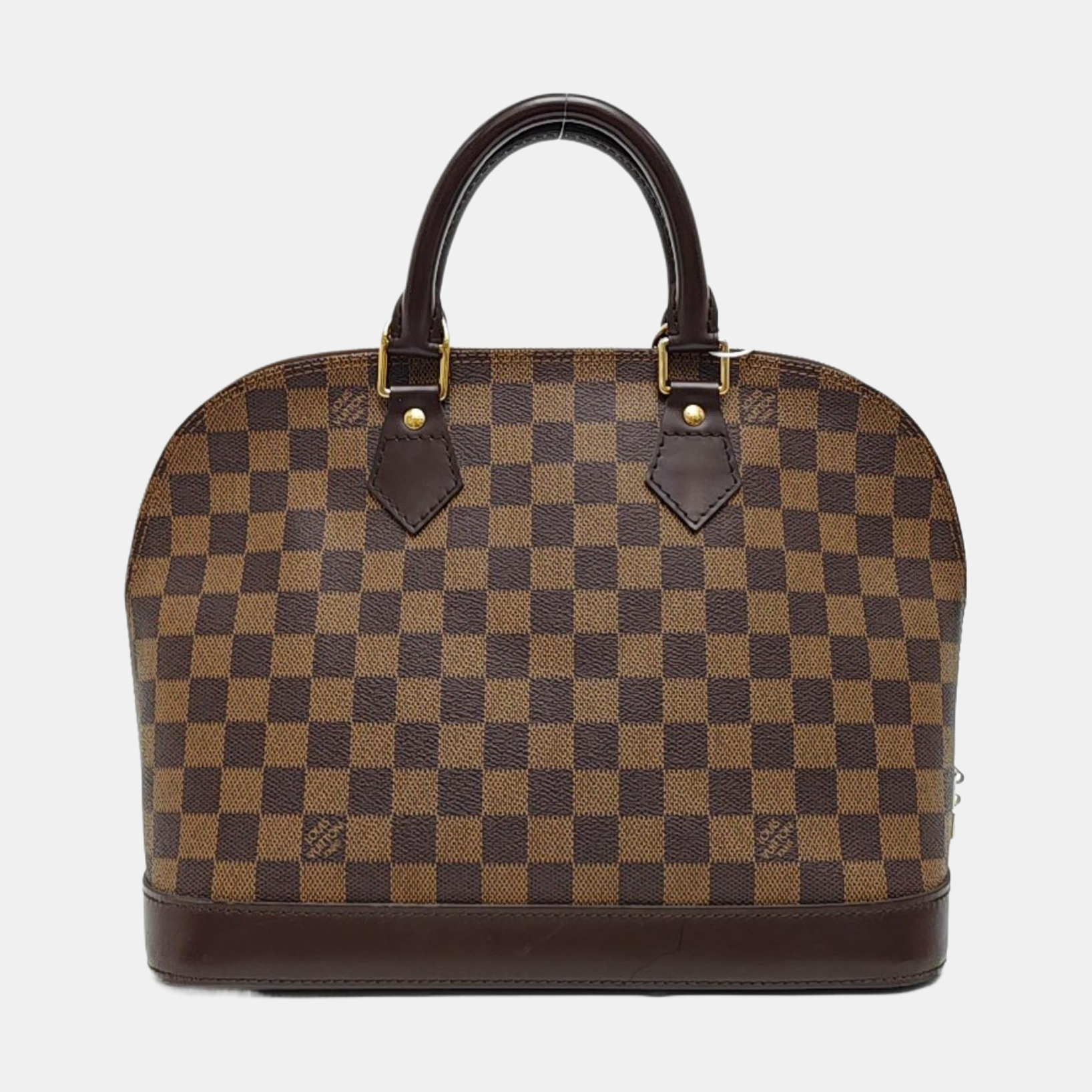 ALMA PM Damier Ebene Coated Canvas Brown