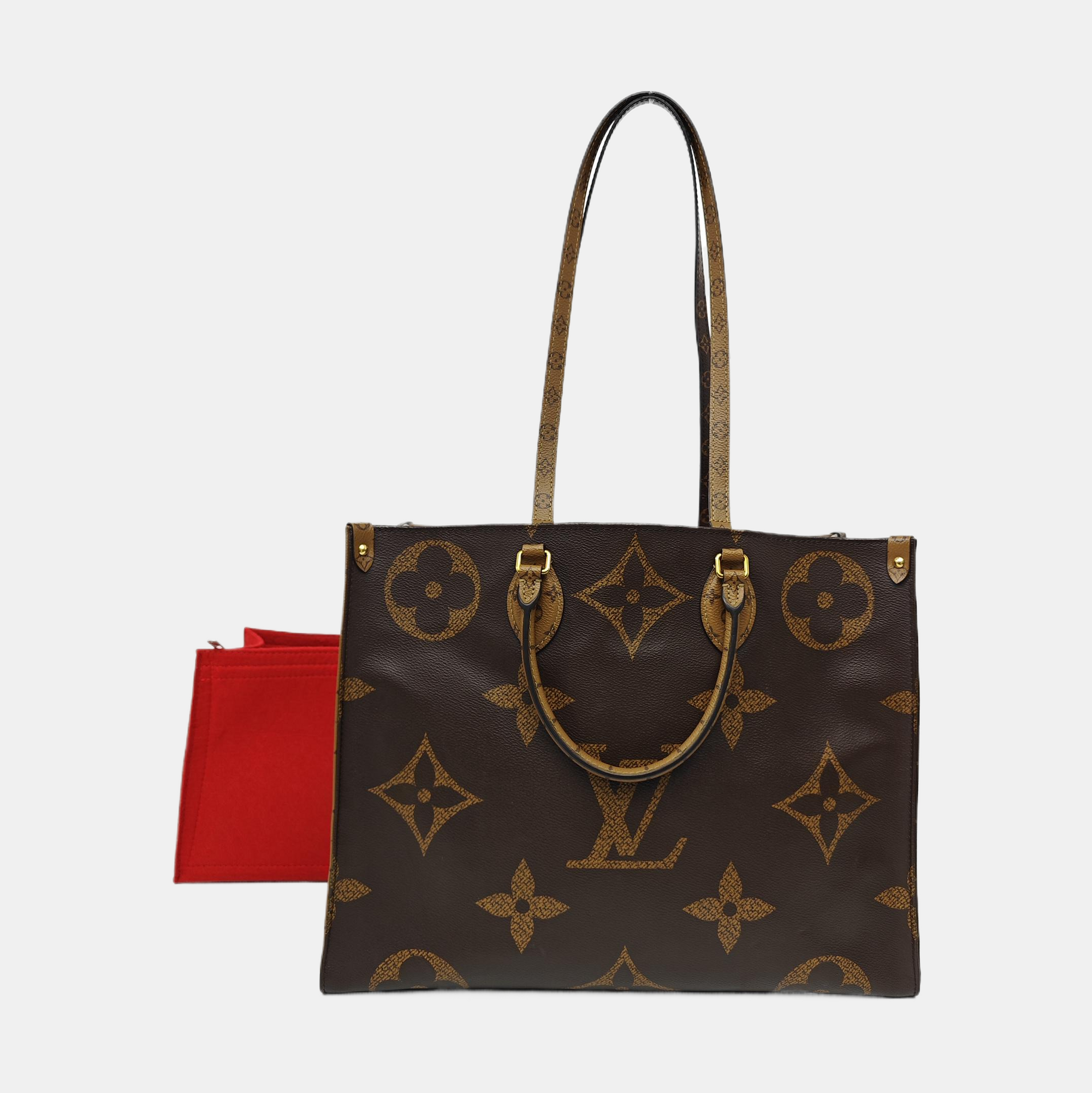 ONTHEGO GM Monogram Coated Canvas Brown