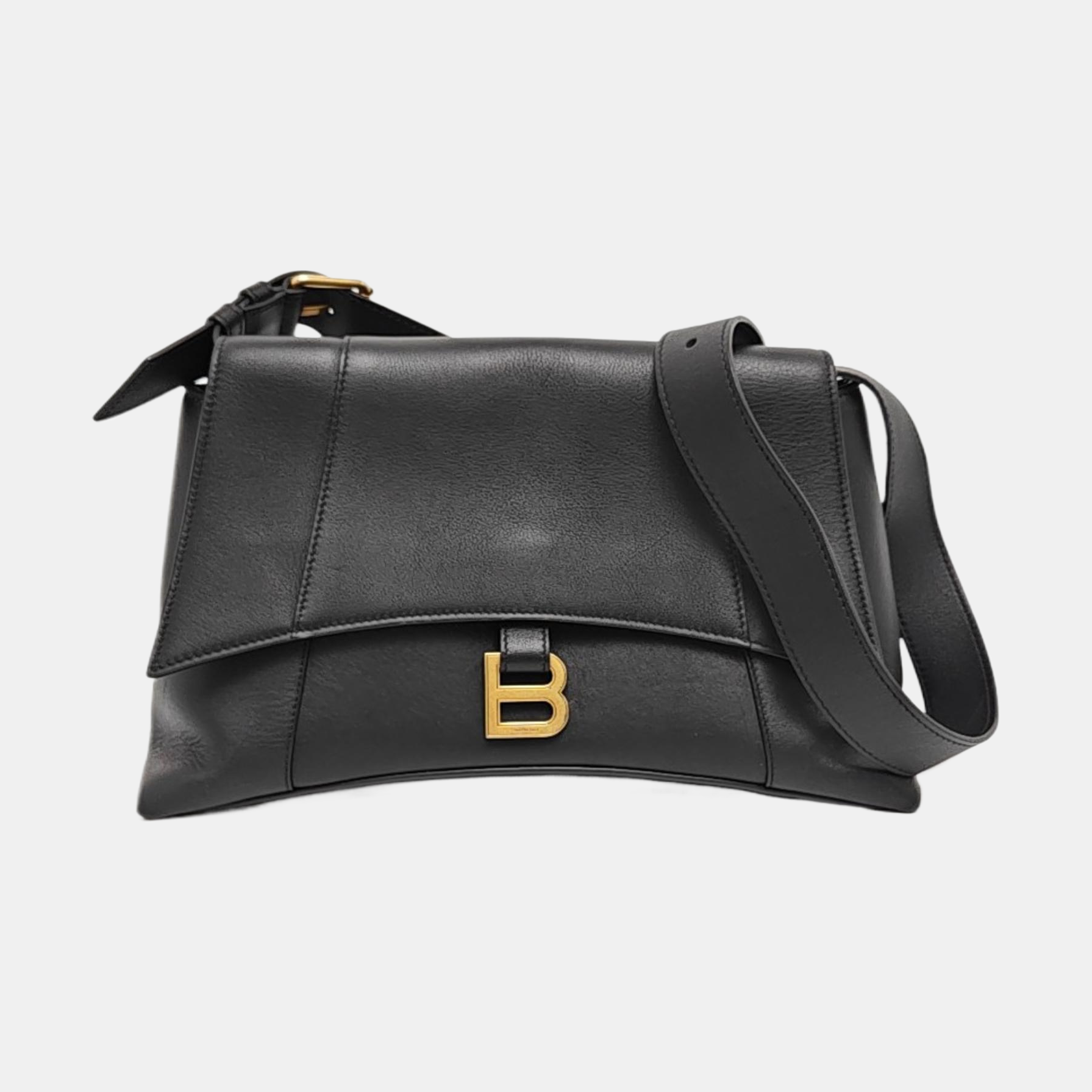 Downtown Medium Calfskin Black
