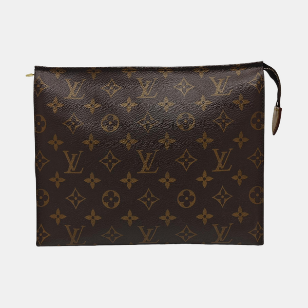 TOILET POCKET 26 Monogram Coated Canvas Brown