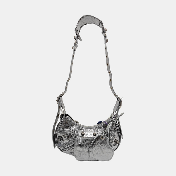 Le Cagole XS Lambskin Gray