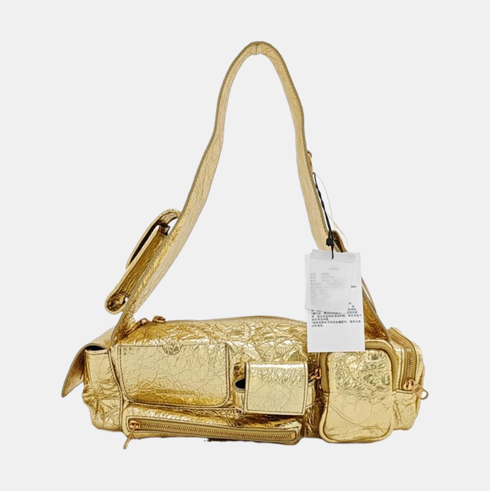 Lambskin Shoulder Bag Gold