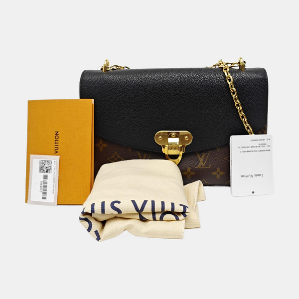 SAINT PLACIDE Monogram Coated Canvas Black