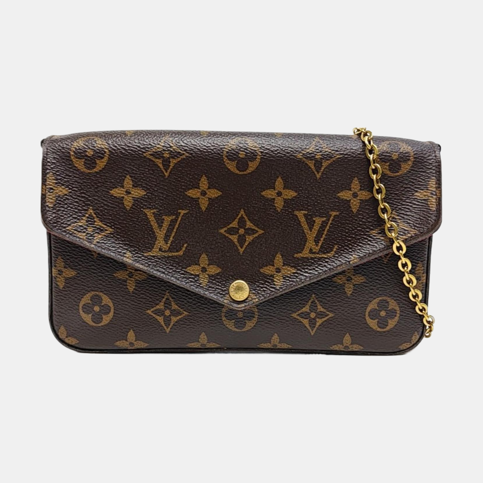 FÉLICIE Monogram Coated Canvas Brown