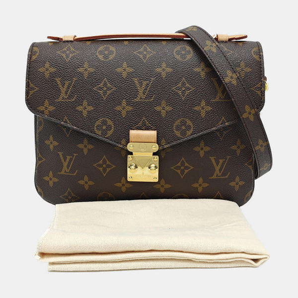 MÉTIS MM Monogram Coated Canvas Brown