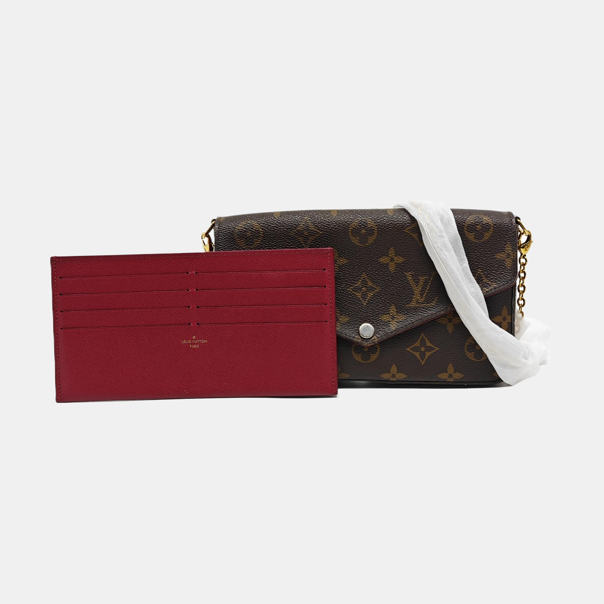 FÉLICIE Monogram Coated Canvas Brown