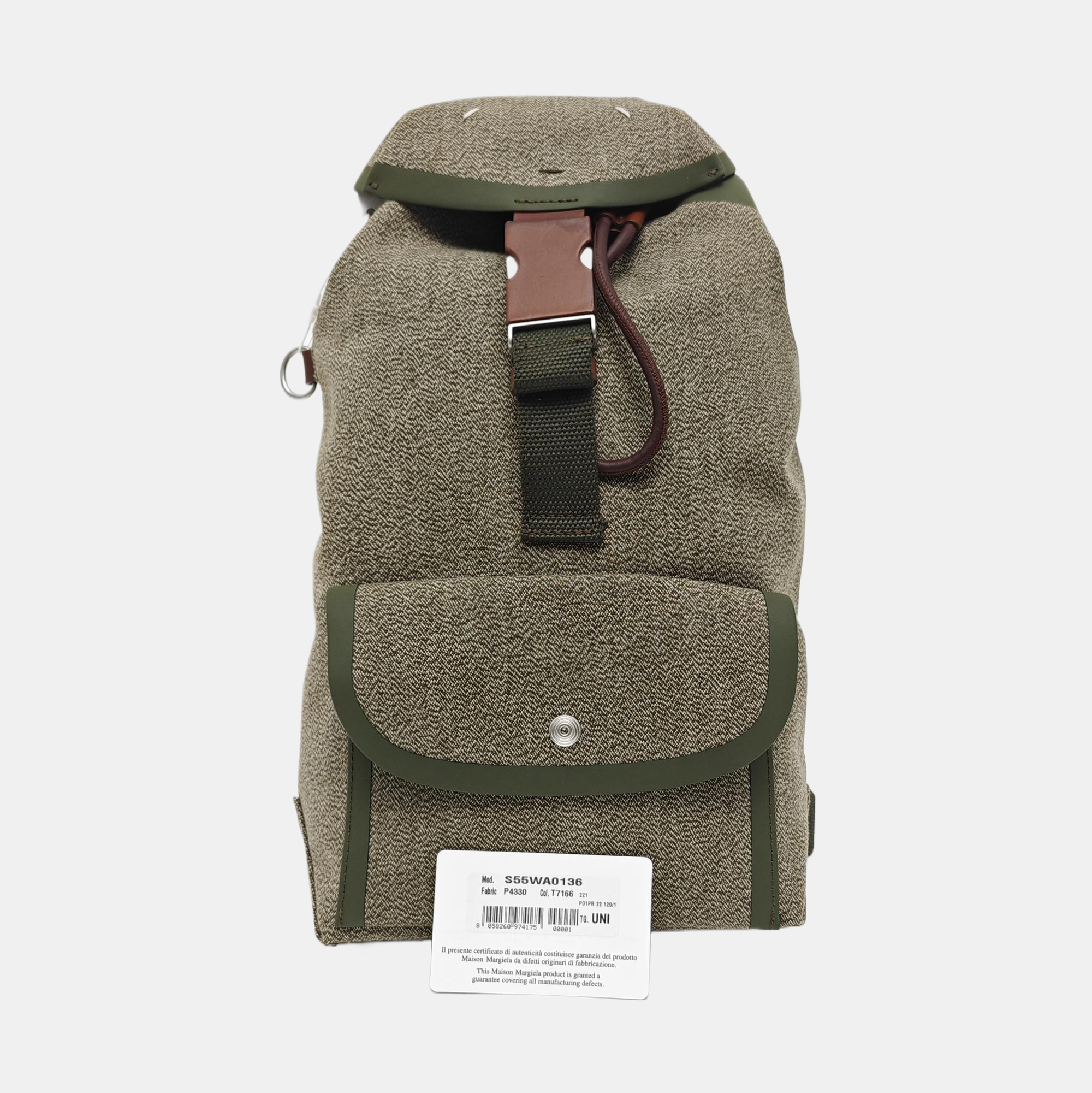 Fabric Crossbody Bag Green