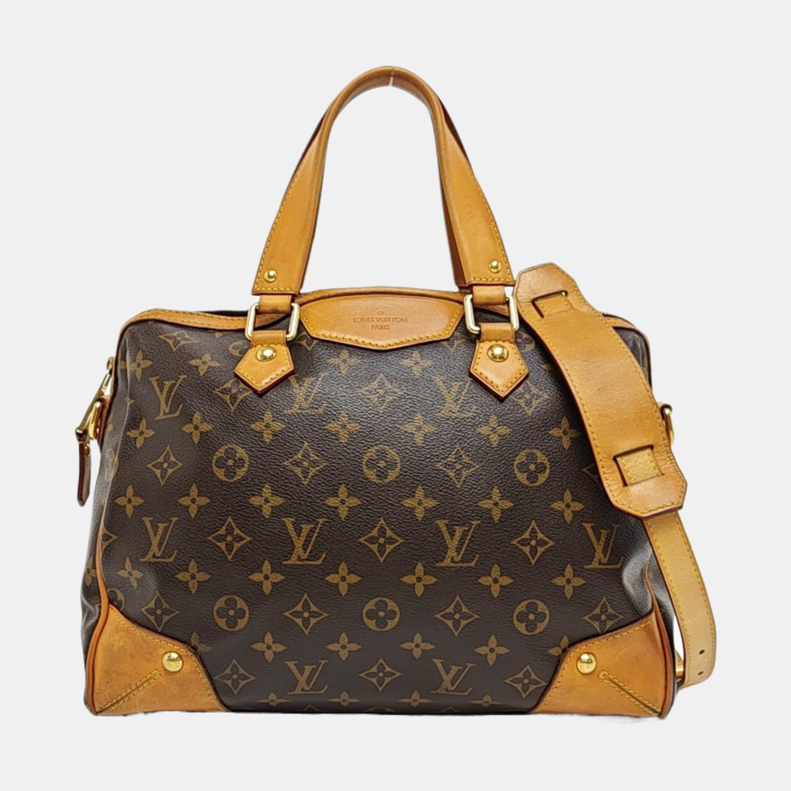 RETIRO NM Monogram Coated Canvas Brown