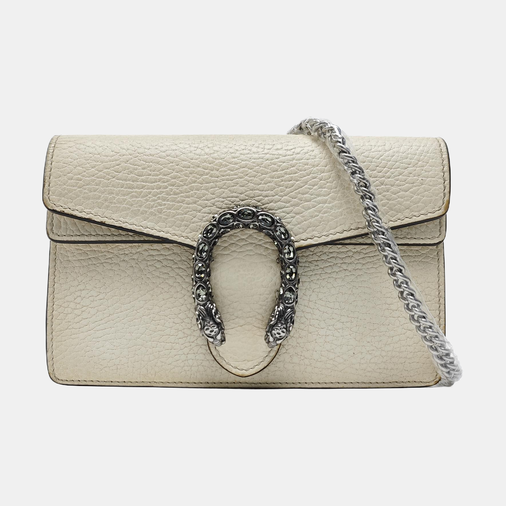 Dionysus Super Mini Calfskin White