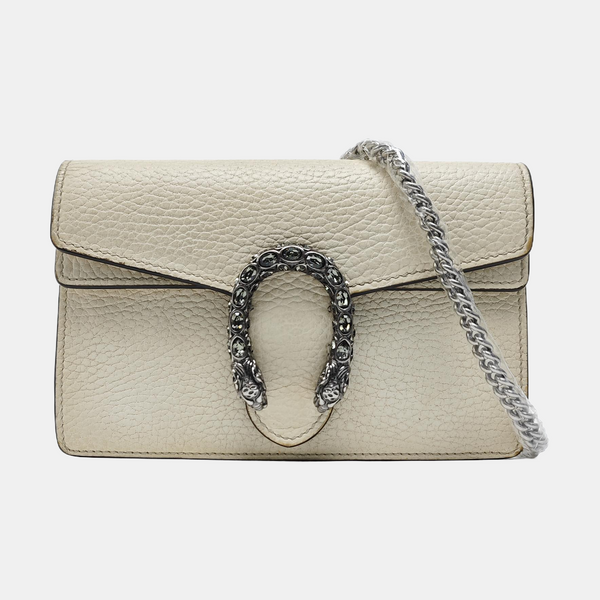 Dionysus Super Mini Calfskin White