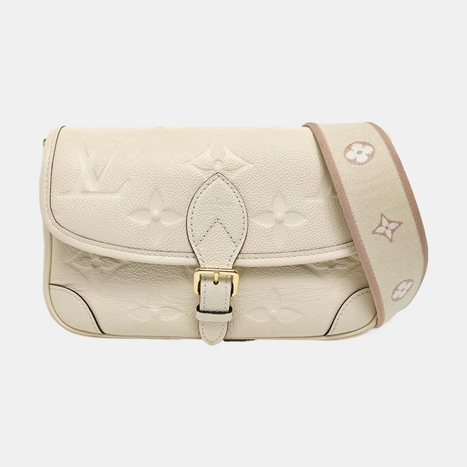 DIANE Monogram Calfskin Beige