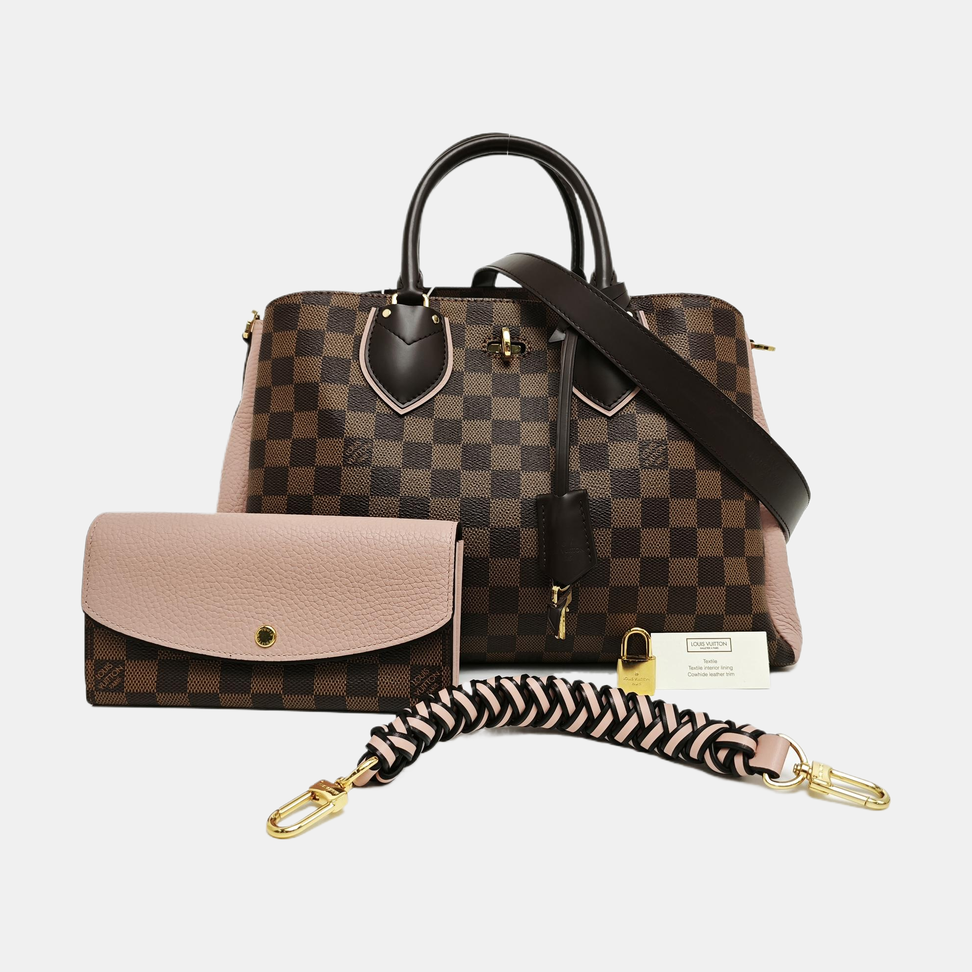 NORMANDY Damier Ebene Coated Canvas Brown