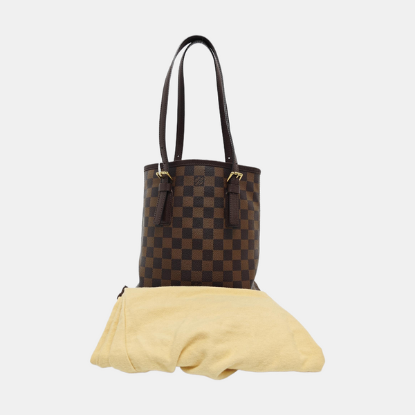 BUCKET PM Damier Ebene Coated Canvas Brown