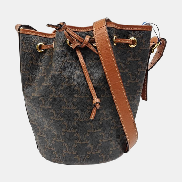 TRIOMPHE CANVAS Small Coated Canvas Brown