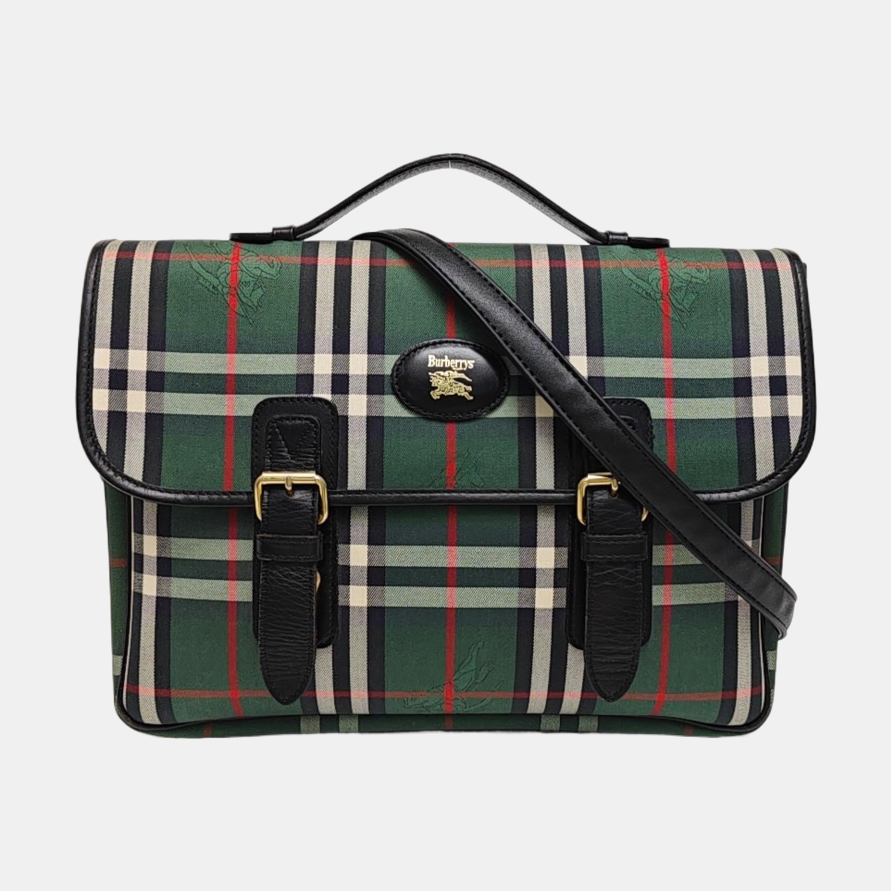 Fabric Shoulder Bag Green