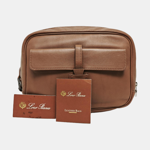 Calfskin Clutch Beige