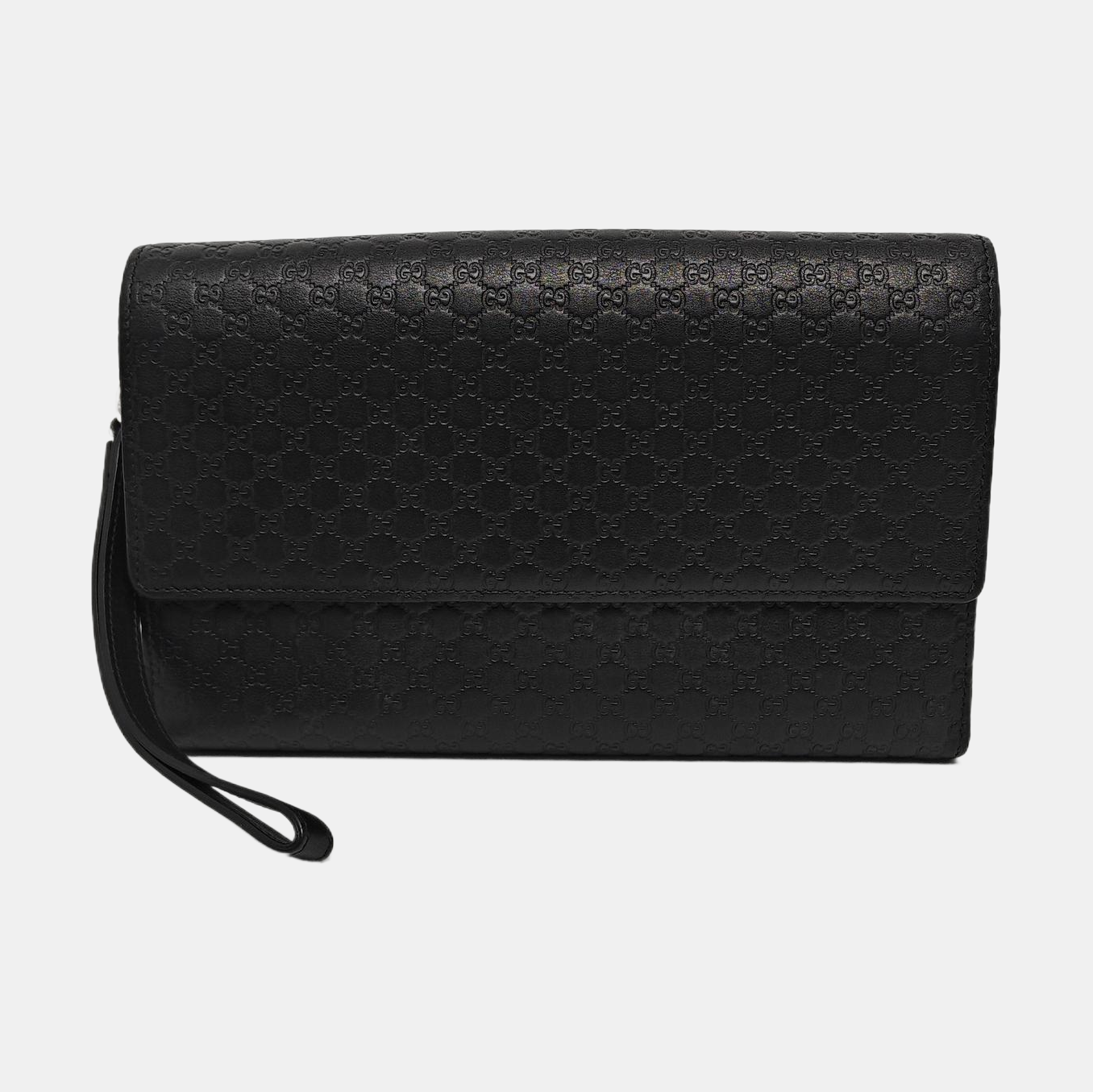 Monogram Calfskin Clutch Black