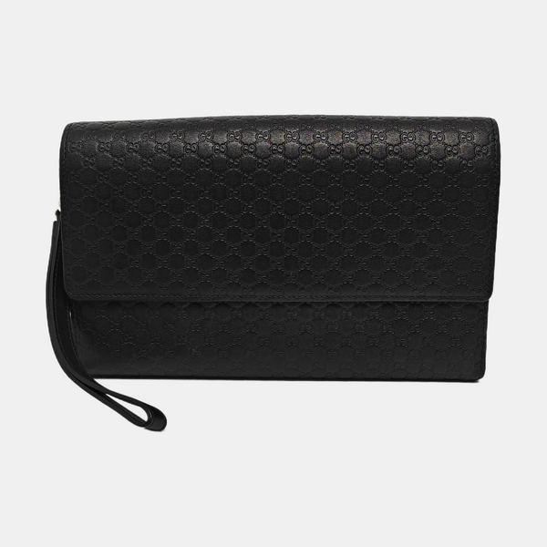 Monogram Calfskin Clutch Black