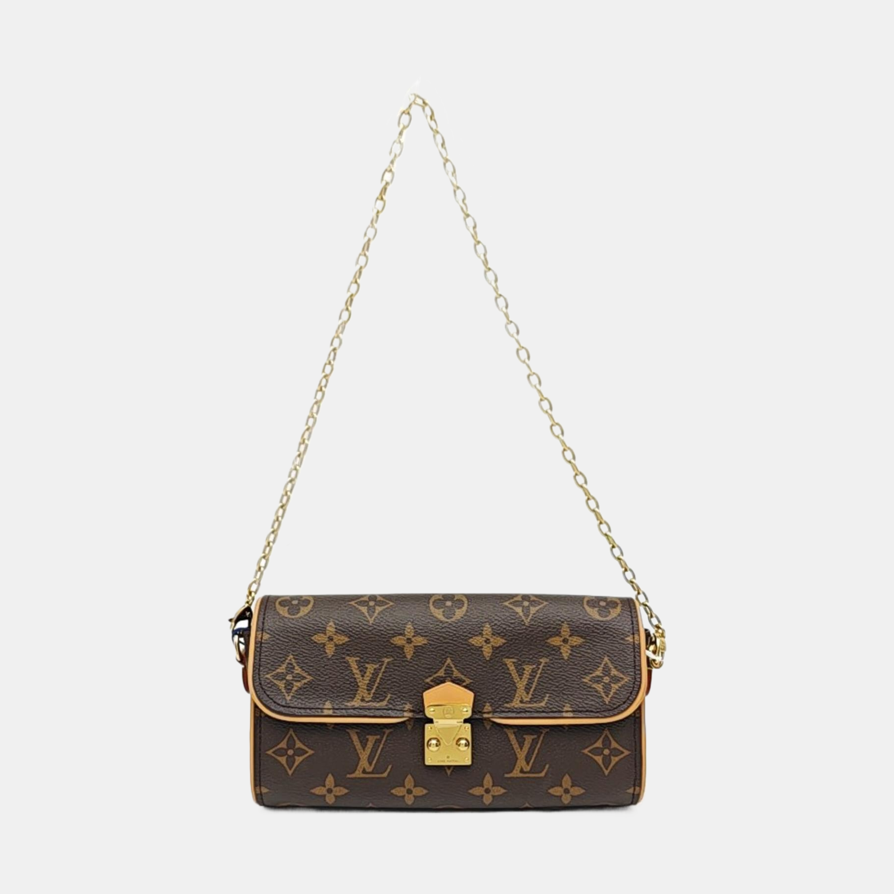 Pochette Camille Monogram Coated Canvas Brown