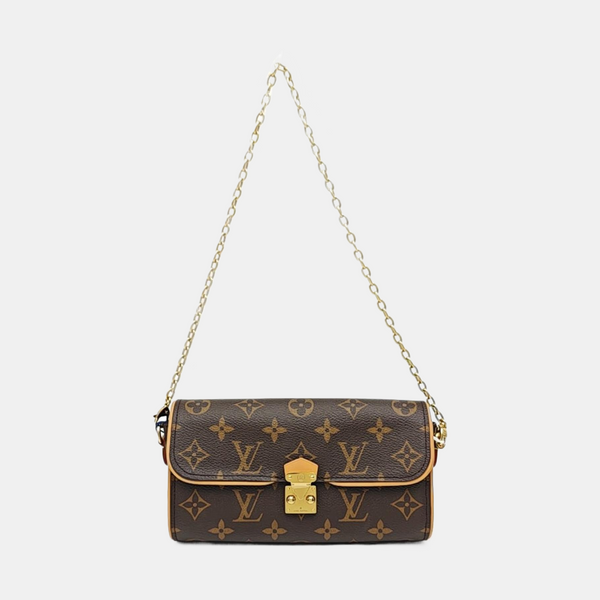 Pochette Camille Monogram Coated Canvas Brown