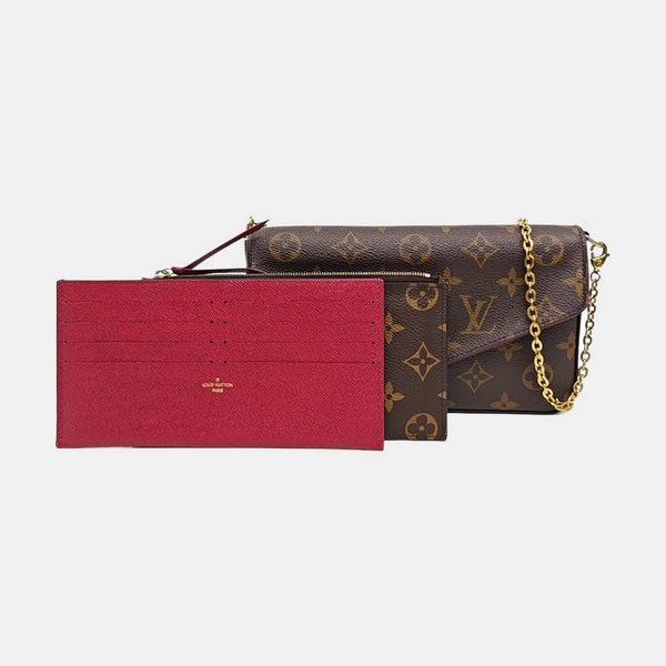 FÉLICIE Monogram Coated Canvas Brown