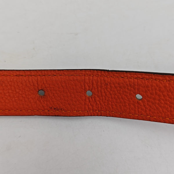 Leather Belt Orange