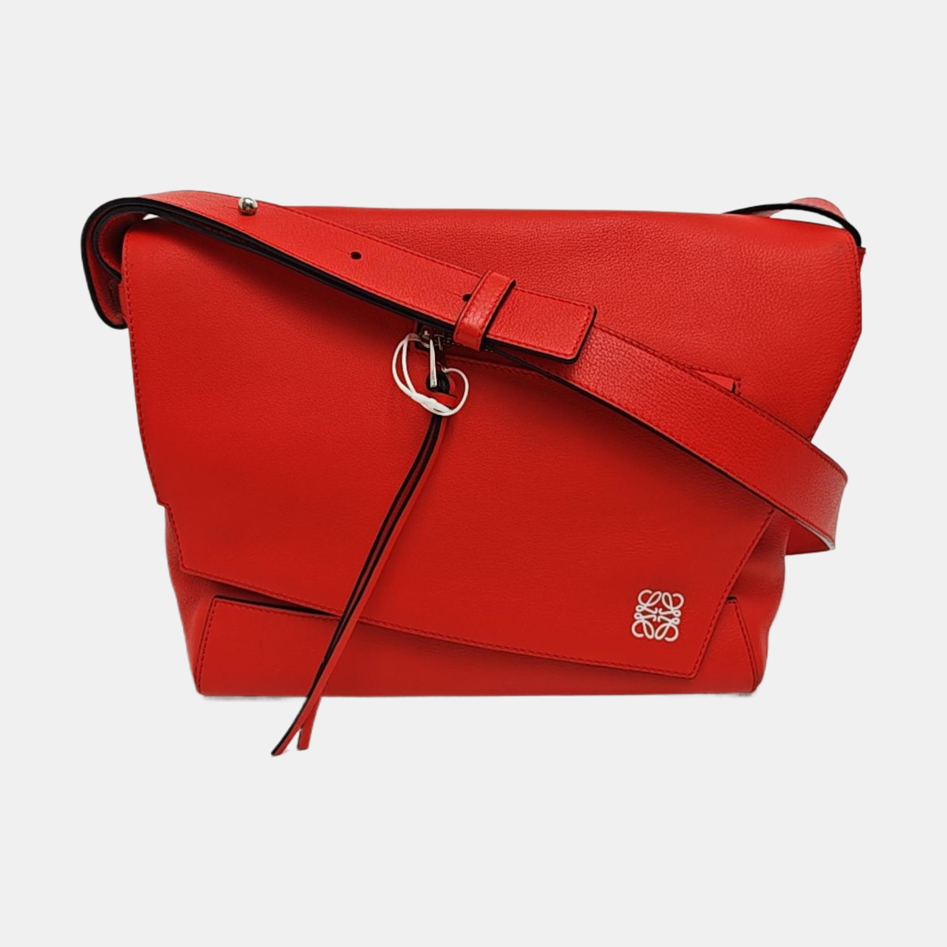 Calfskin Shoulder Bag Red