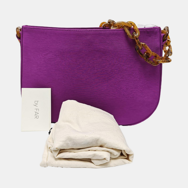 Fabric Shoulder Bag Purple