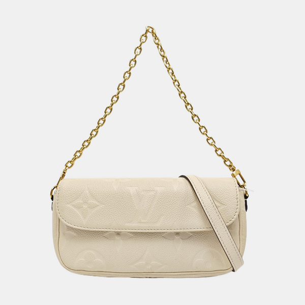 IVY Monogram Calfskin Beige