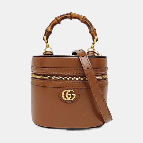 Calfskin Shoulder Bag Brown