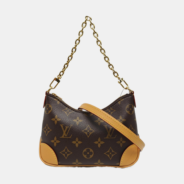 BOULOGNE Nano Monogram Coated Canvas Brown