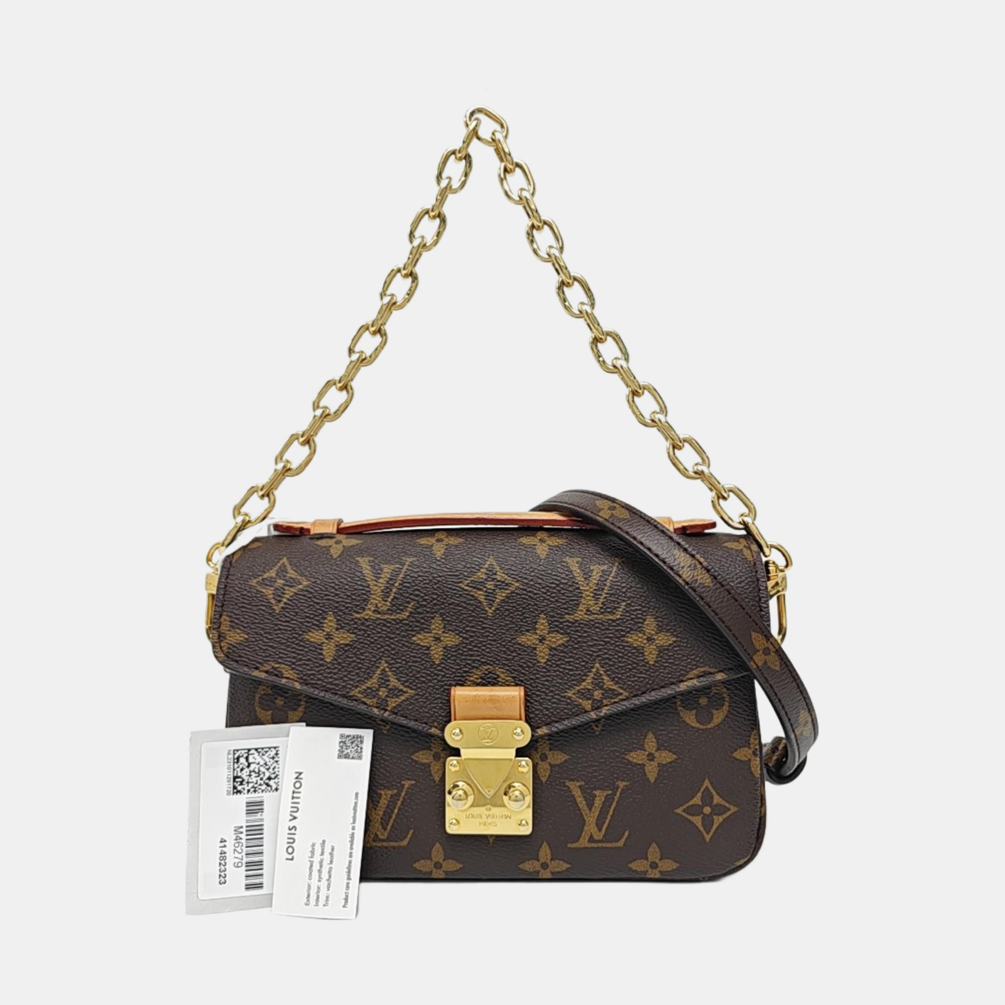 MÉTIS EAST WEST Monogram Coated Canvas Brown