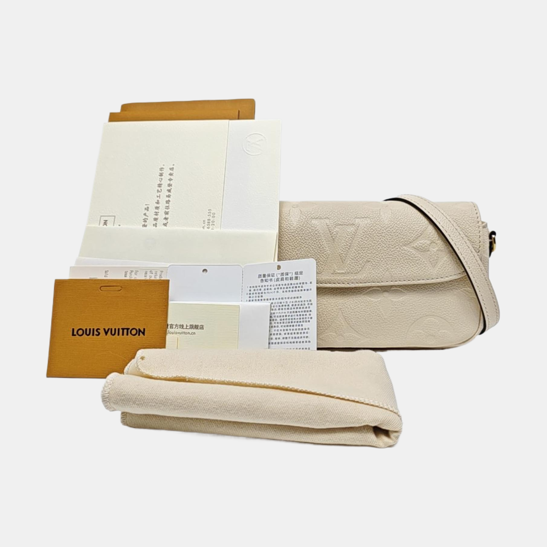 IVY Monogram Calfskin Beige