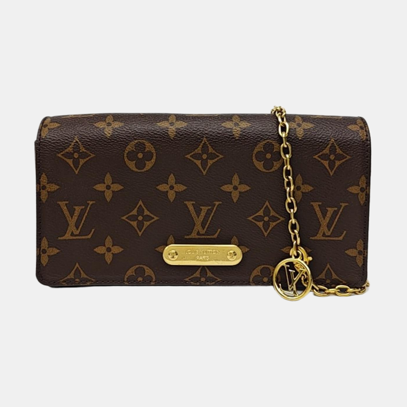Lily Monogram Coated Canvas Brown