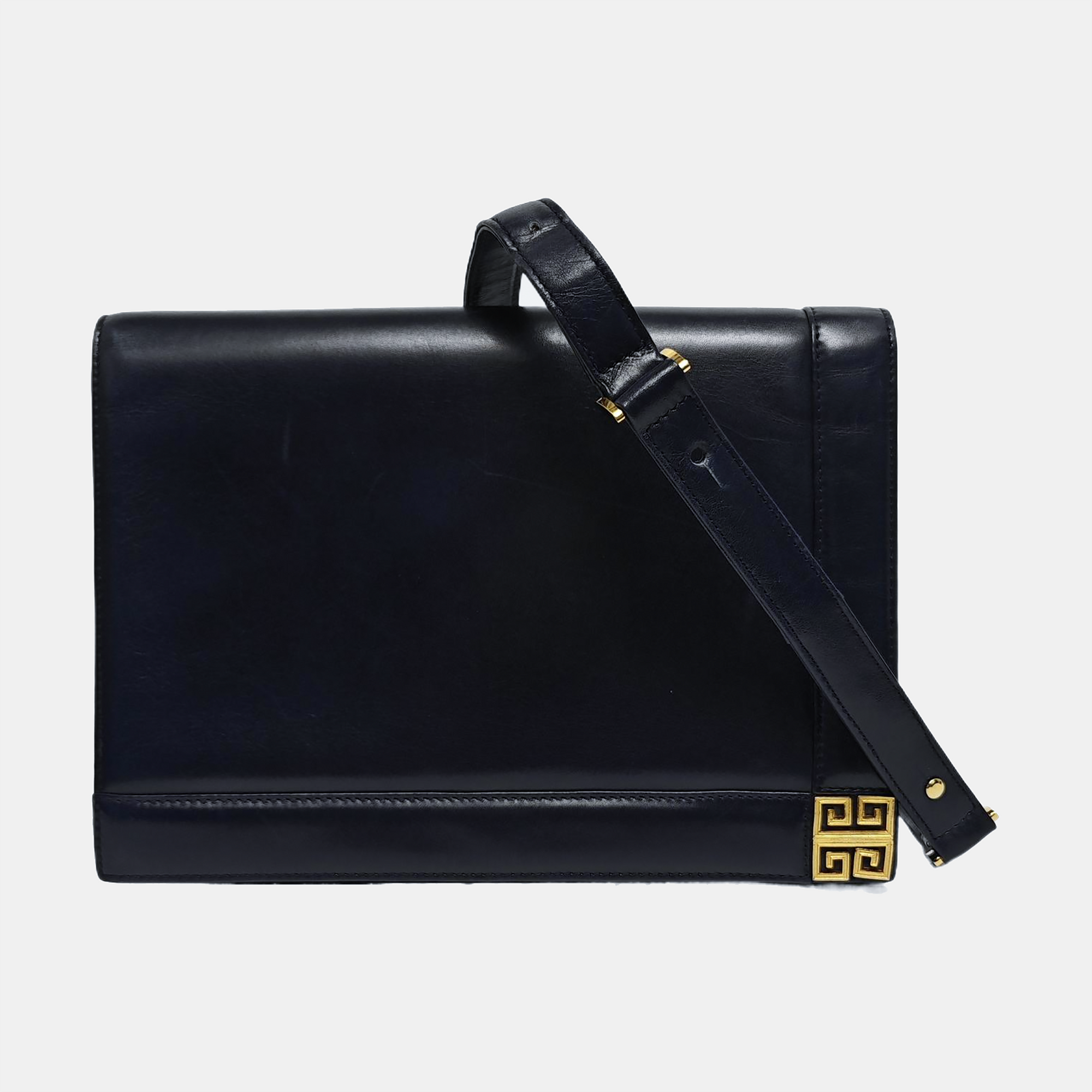 Calfskin Shoulder Bag Blue