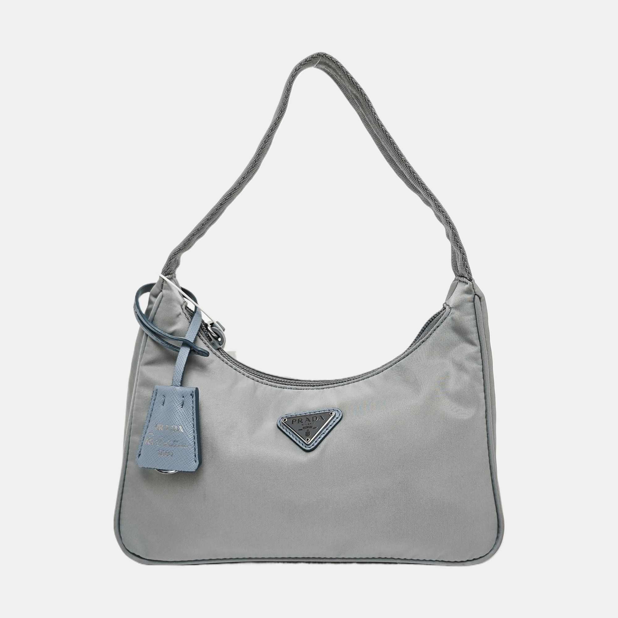 Authenticated pre-owned  Re-Edition2000 Nylon Blue - Top Handle Bag at Looply
